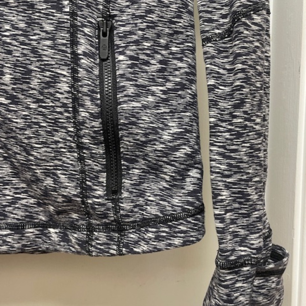 EUC Lululemon Define Rulu Jacket Spaced Out Space Dye Black White - Picture 7 of 12
